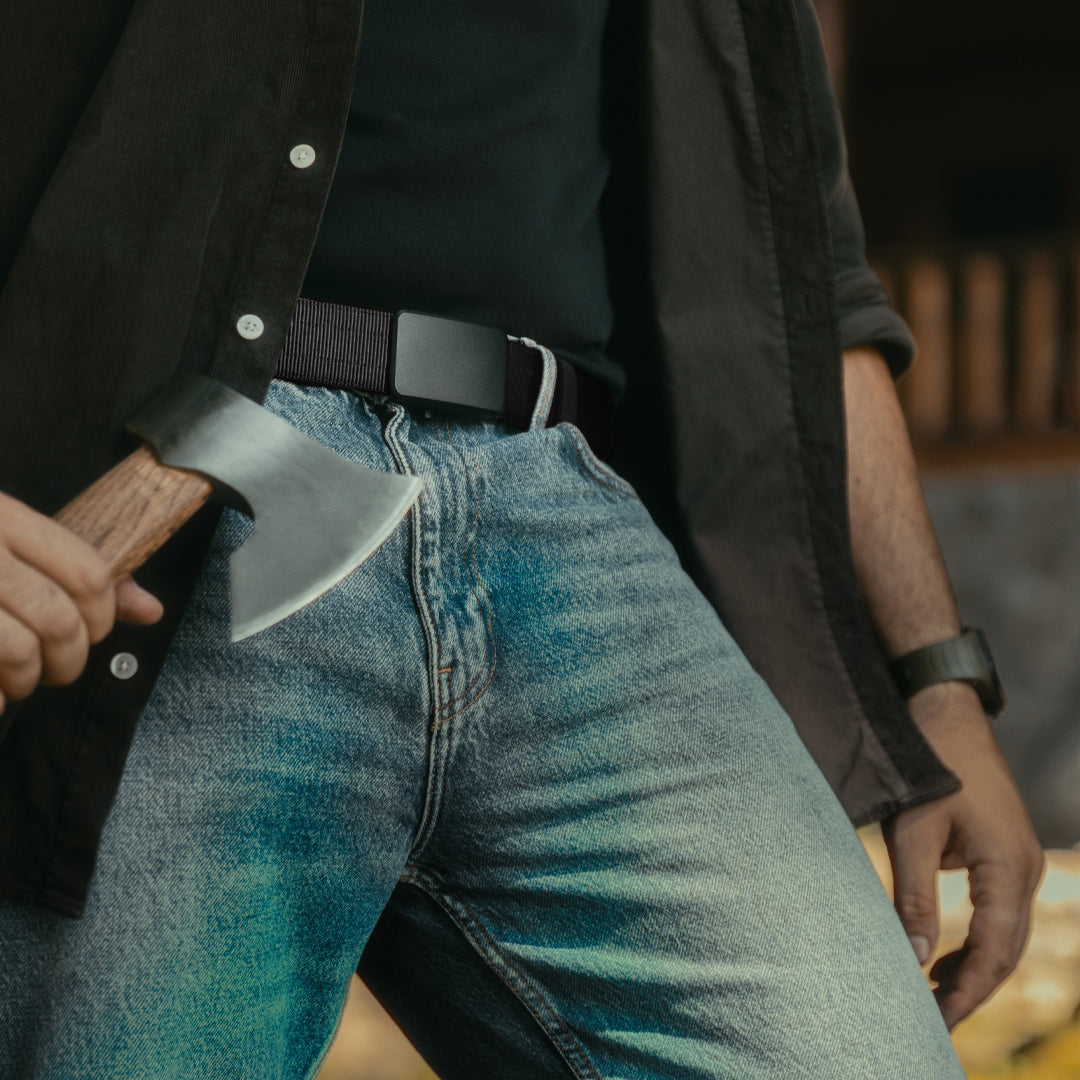 THE OUTDOOR BELT - ZWART