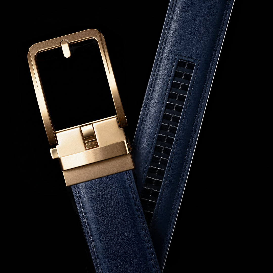 THE CLASSIC BELT - BLAUW